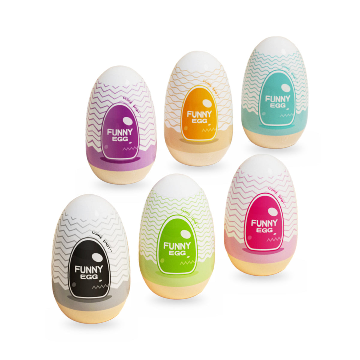 Sunny Side Up Masturbator Egg - colour lineup