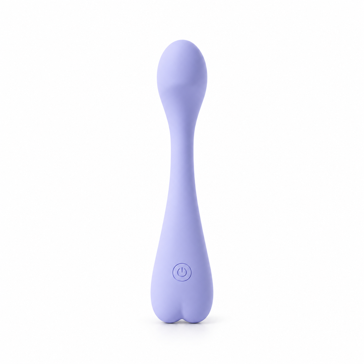 Heartthrob bendable wand vibrator in light purple, full length on white