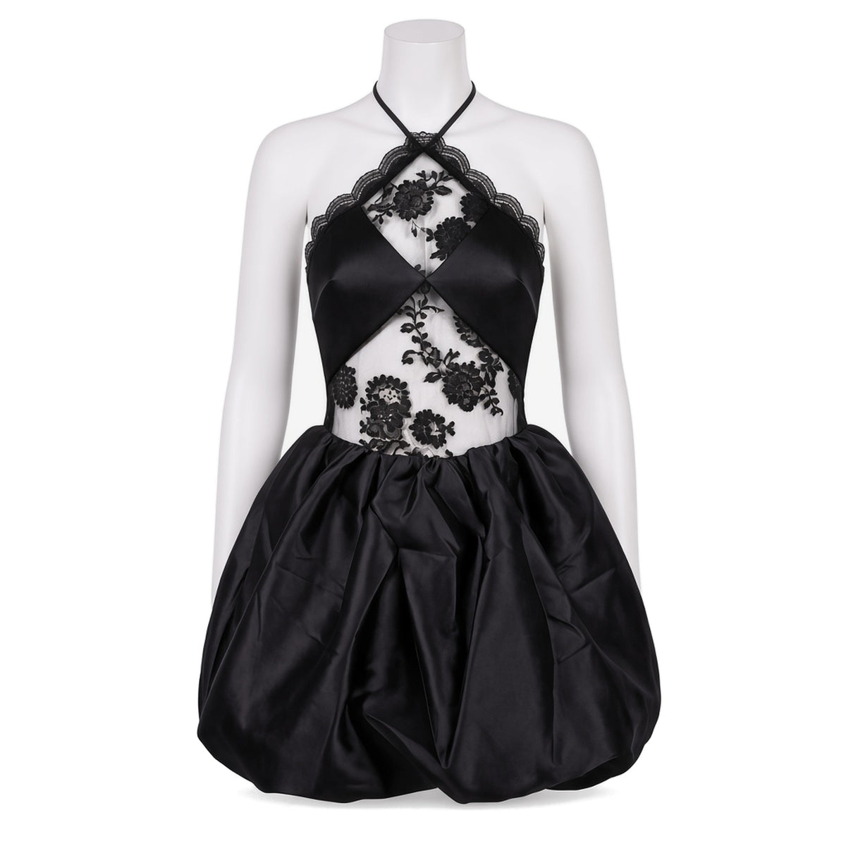 Party Favour Mini Dress in black, front view