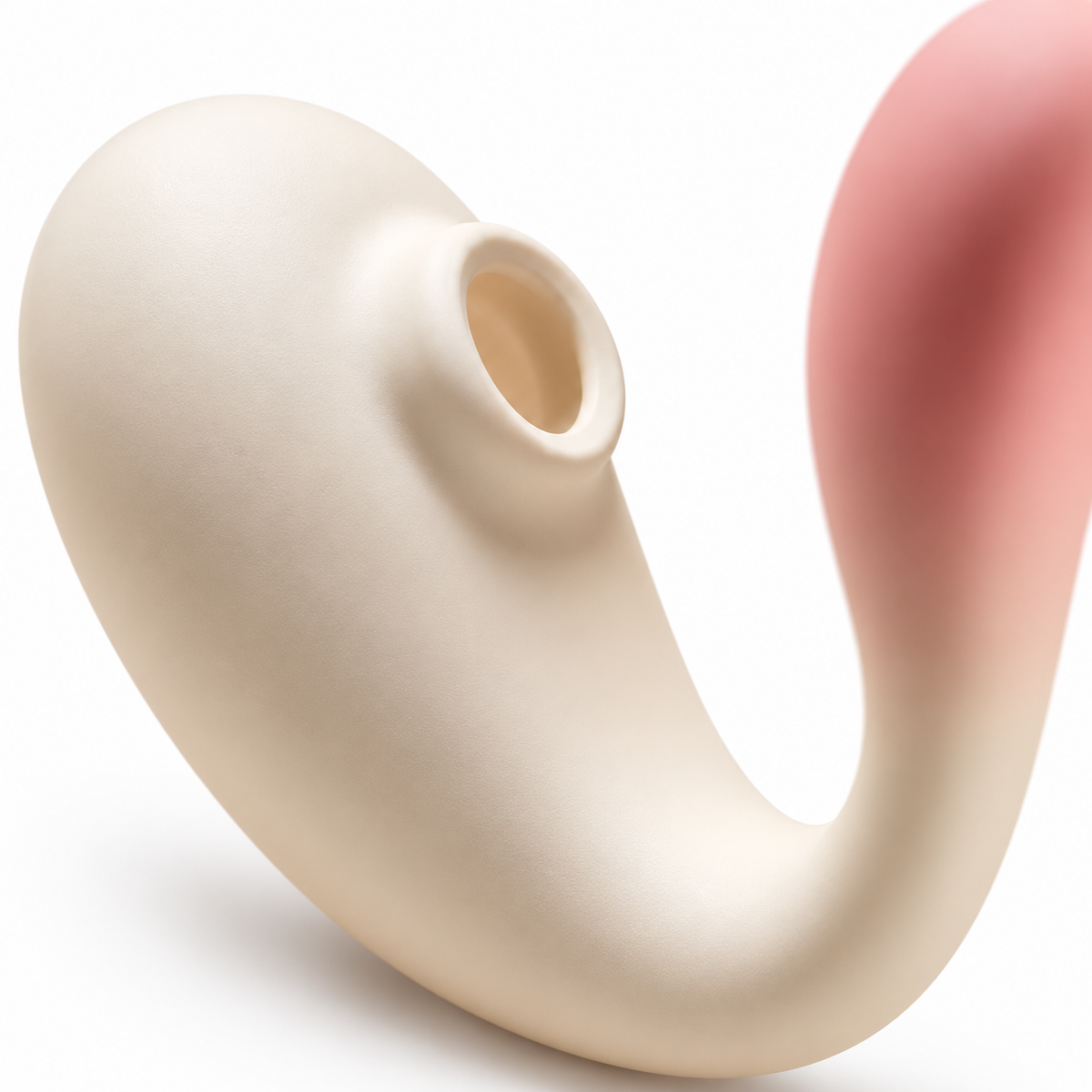 Peaches & Cream Suction Vibrator, close-up of the soft suction mouth
