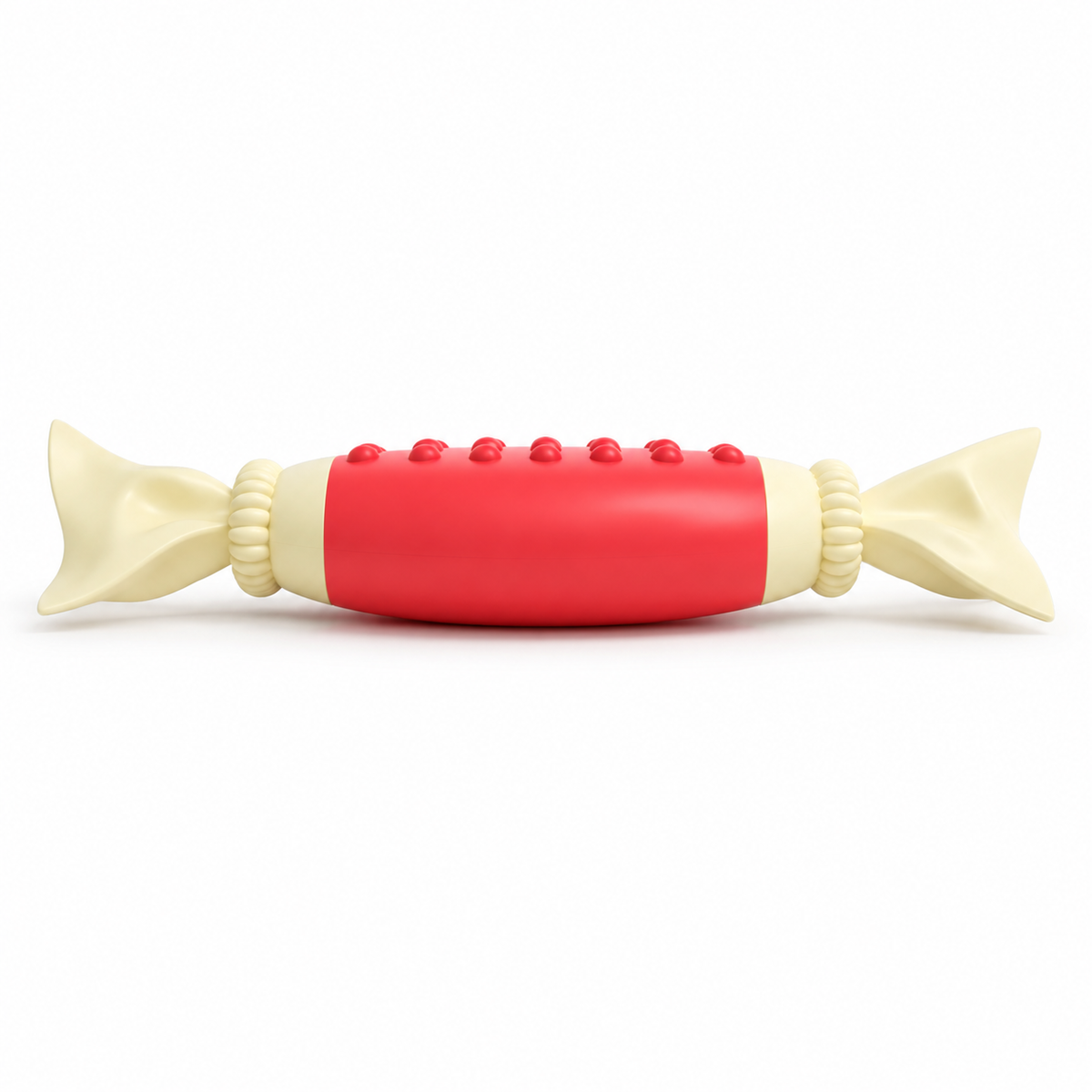 Sugar Drop Mini Vibrator, side view showing its slim profile and textured dots